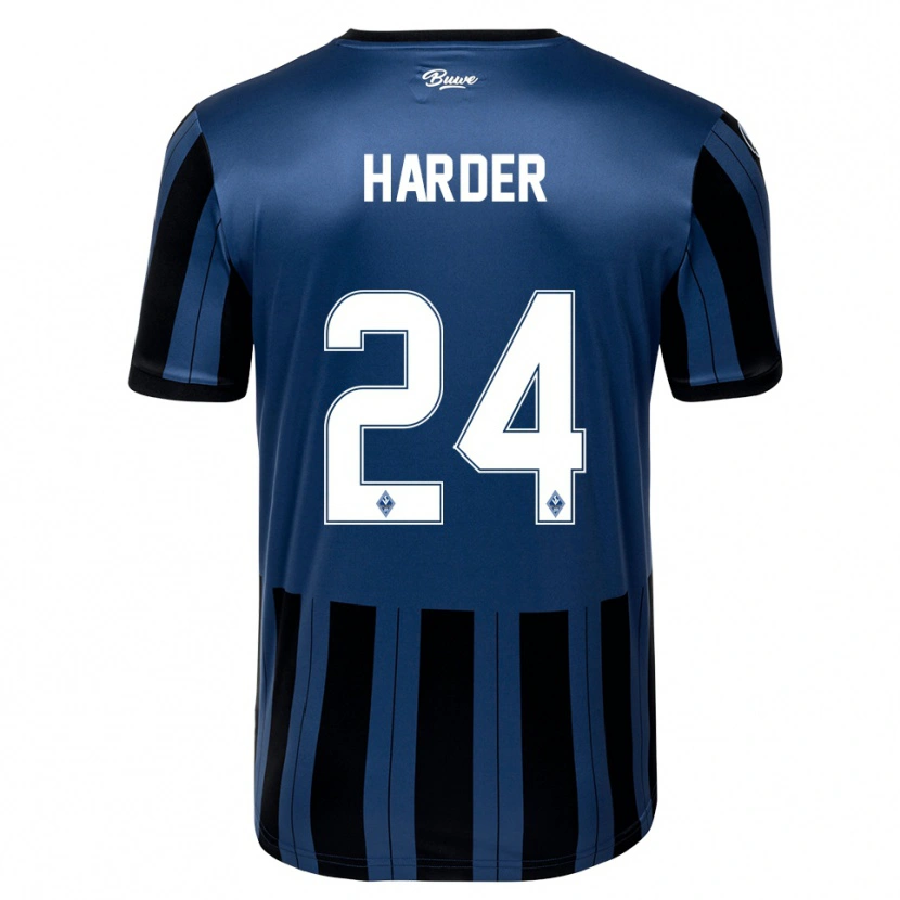 Danxen Kvinnor Constantin Harder #24 Blå Grå Svart Hemmatröja Matchtröjor 2025/26 Tröjor T-Tröja