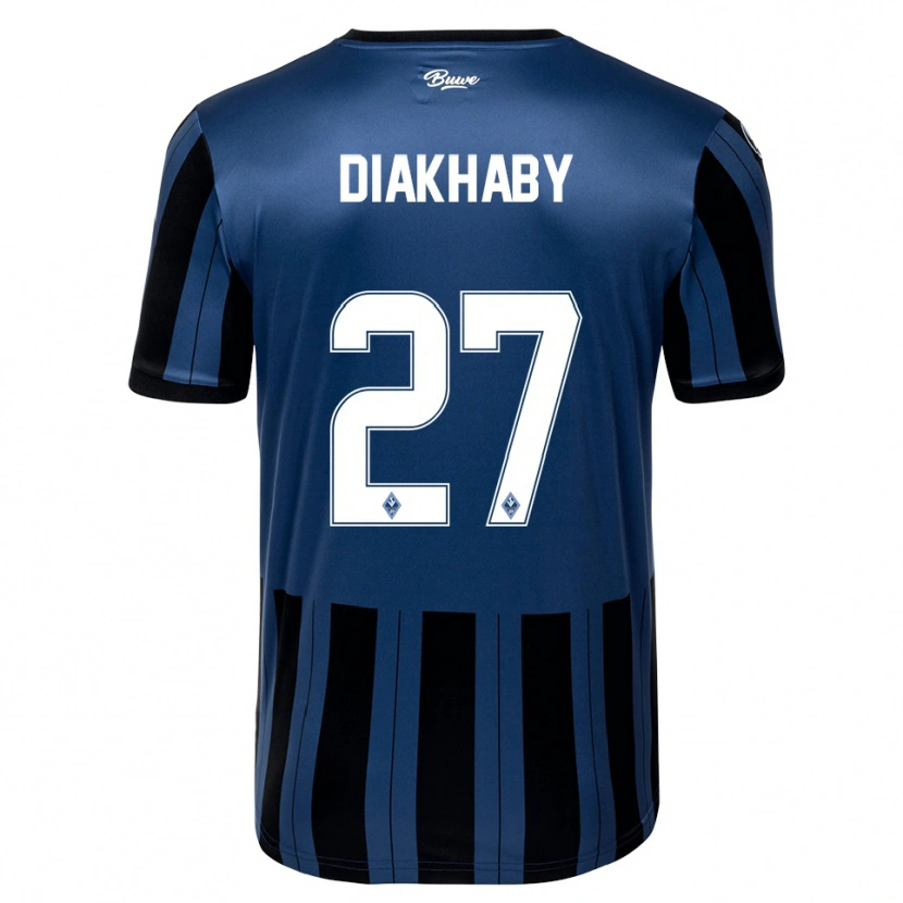 Danxen Kvinnor Adama Diakhaby #27 Blå Grå Svart Hemmatröja Matchtröjor 2025/26 Tröjor T-Tröja