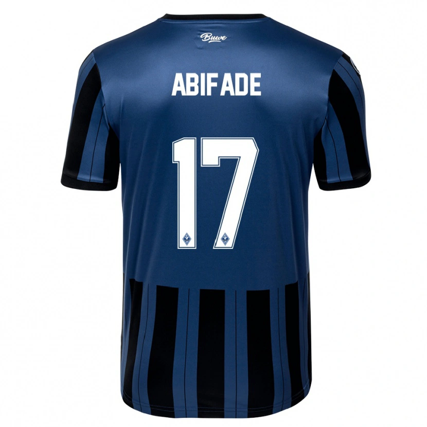 Danxen Kvinnor Samuel Abifade #17 Blå Grå Svart Hemmatröja Matchtröjor 2025/26 Tröjor T-Tröja