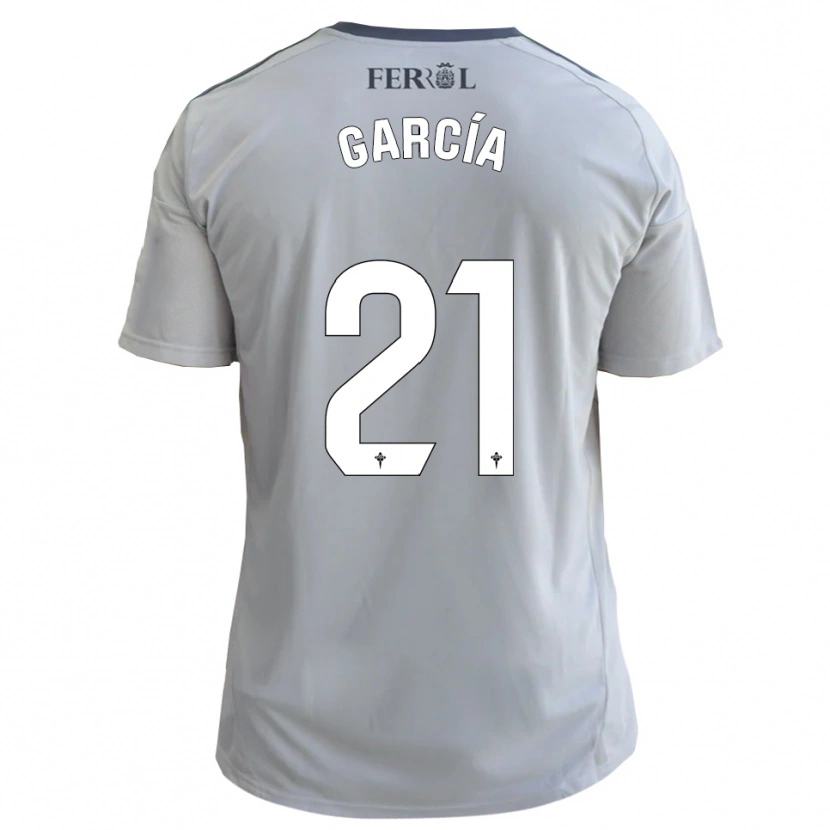 Danxen Kvinnor Azael García #21 Grå Silver Bortatröja Matchtröjor 2025/26 Tröjor T-Tröja