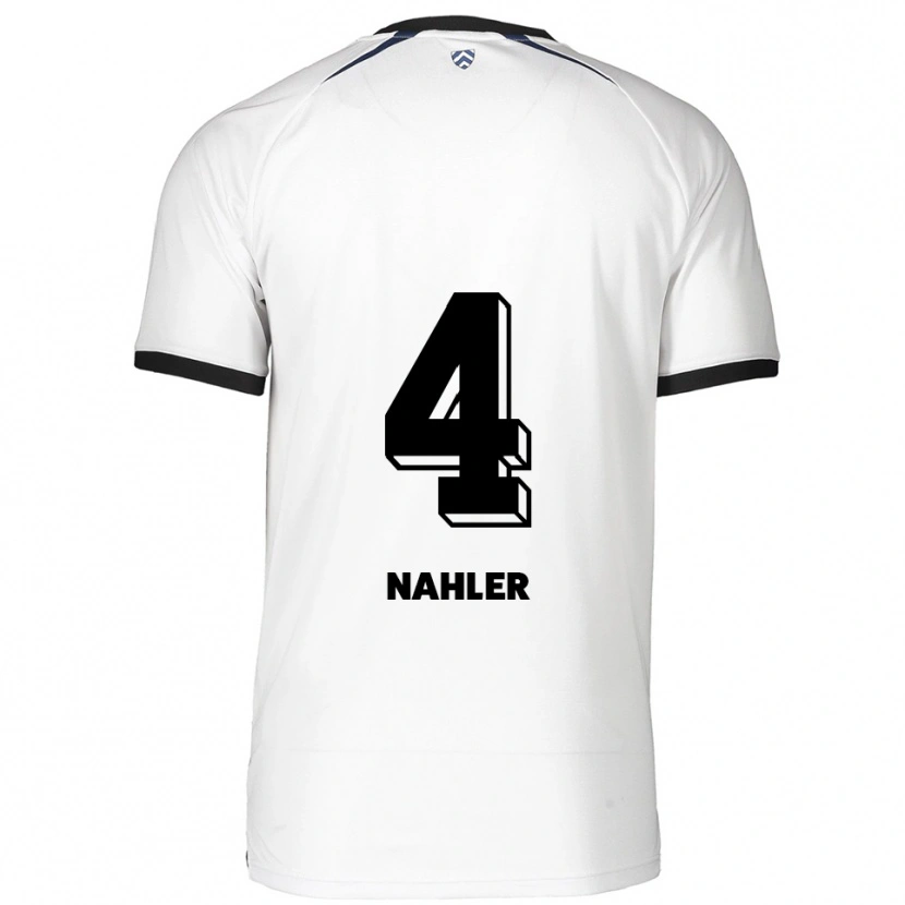 Danxen Kvinnor Mika Nahler #4 Vit Svart Bortatröja Matchtröjor 2025/26 Tröjor T-Tröja