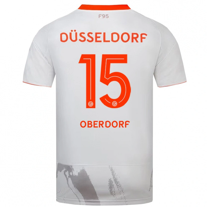 Danxen Kvinnor Tim Oberdorf #15 Vit Orange Bortatröja Matchtröjor 2025/26 Tröjor T-Tröja