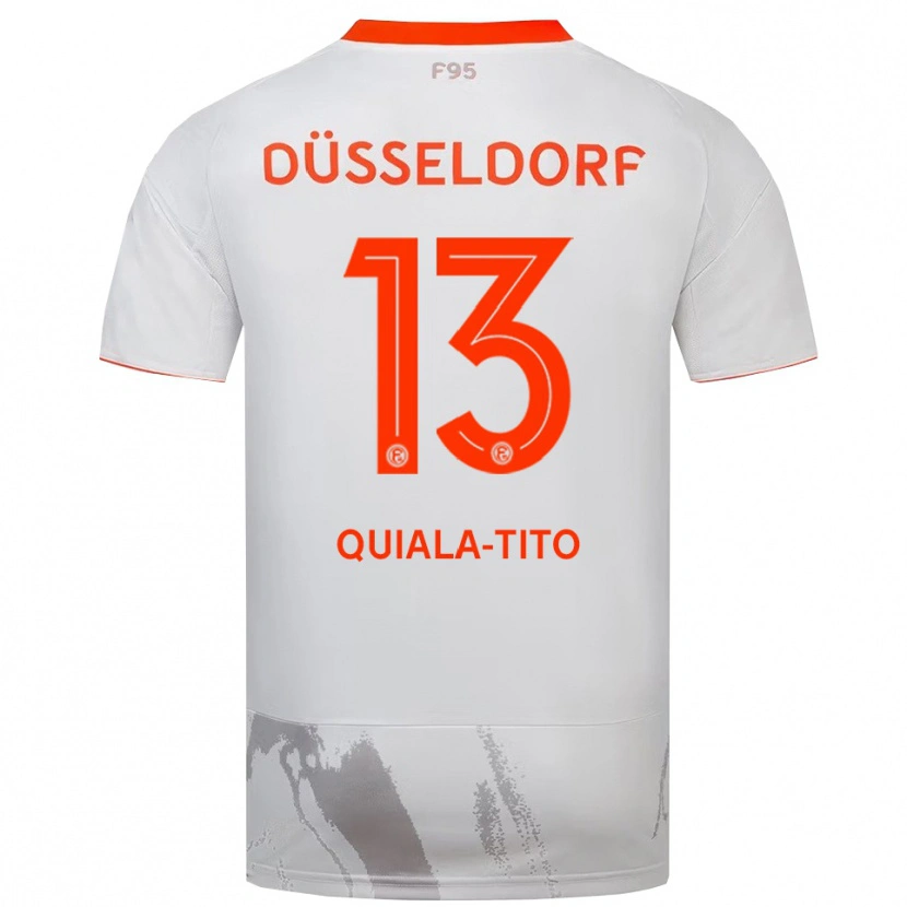 Danxen Kvinnor Darin Quiala-Tito #13 Vit Orange Bortatröja Matchtröjor 2025/26 Tröjor T-Tröja
