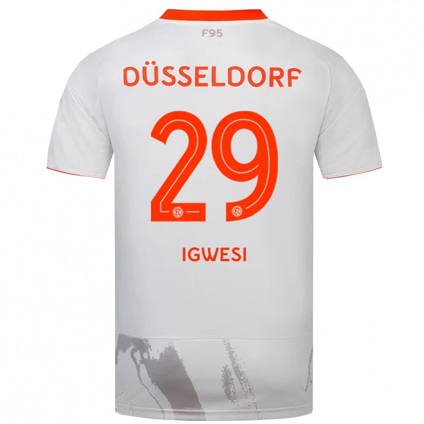 Danxen Kvinnor Tyrese Igwesi #29 Vit Orange Bortatröja Matchtröjor 2025/26 Tröjor T-Tröja