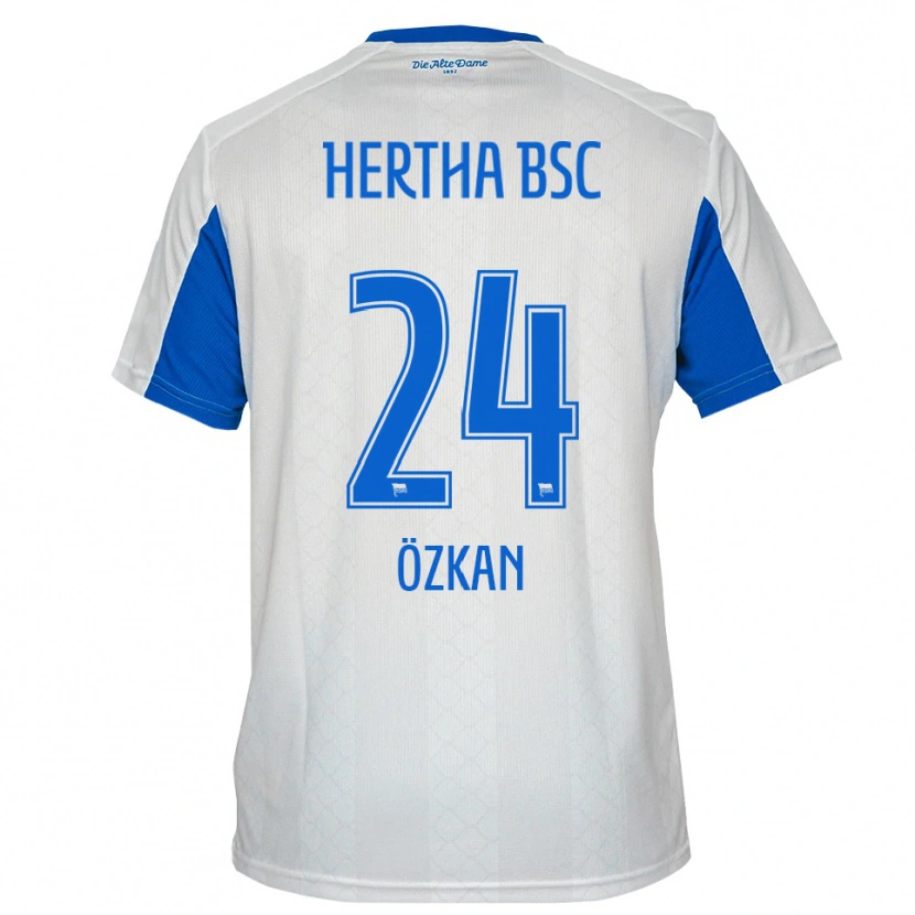 Danxen Kvinnor Muhammed Özkan #24 Vit Blå Bortatröja Matchtröjor 2025/26 Tröjor T-Tröja