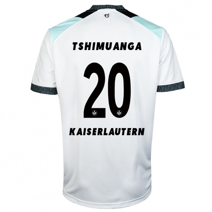 Danxen Kvinnor Aaron Tshimuanga #20 Vit Svart Bortatröja Matchtröjor 2025/26 Tröjor T-Tröja