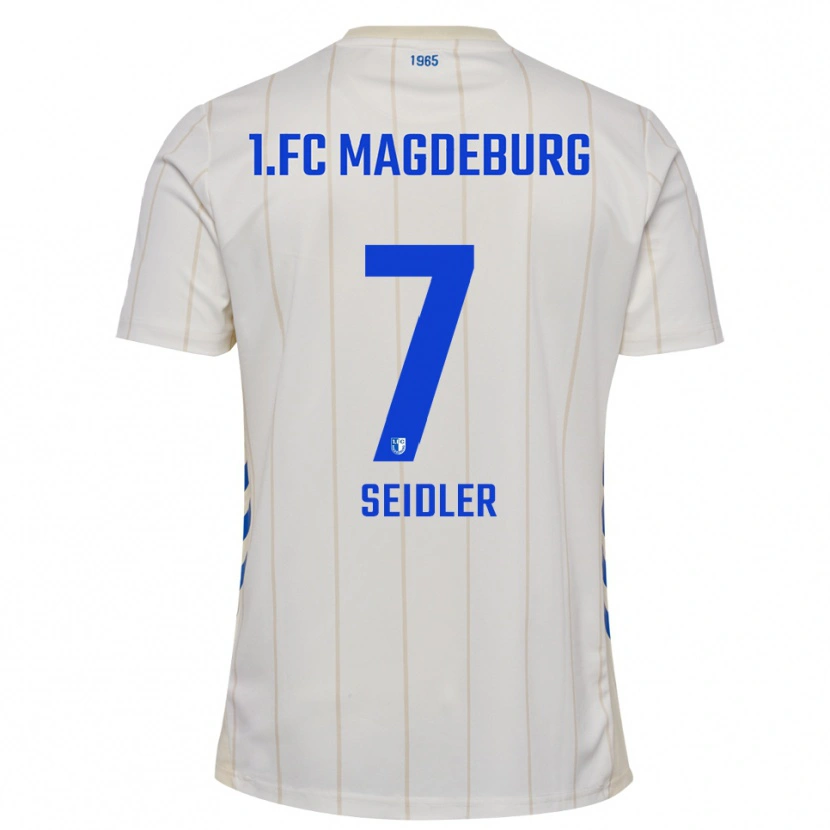 Danxen Kvinnor Wiebke Seidler #7 Vit Blå Bortatröja Matchtröjor 2025/26 Tröjor T-Tröja