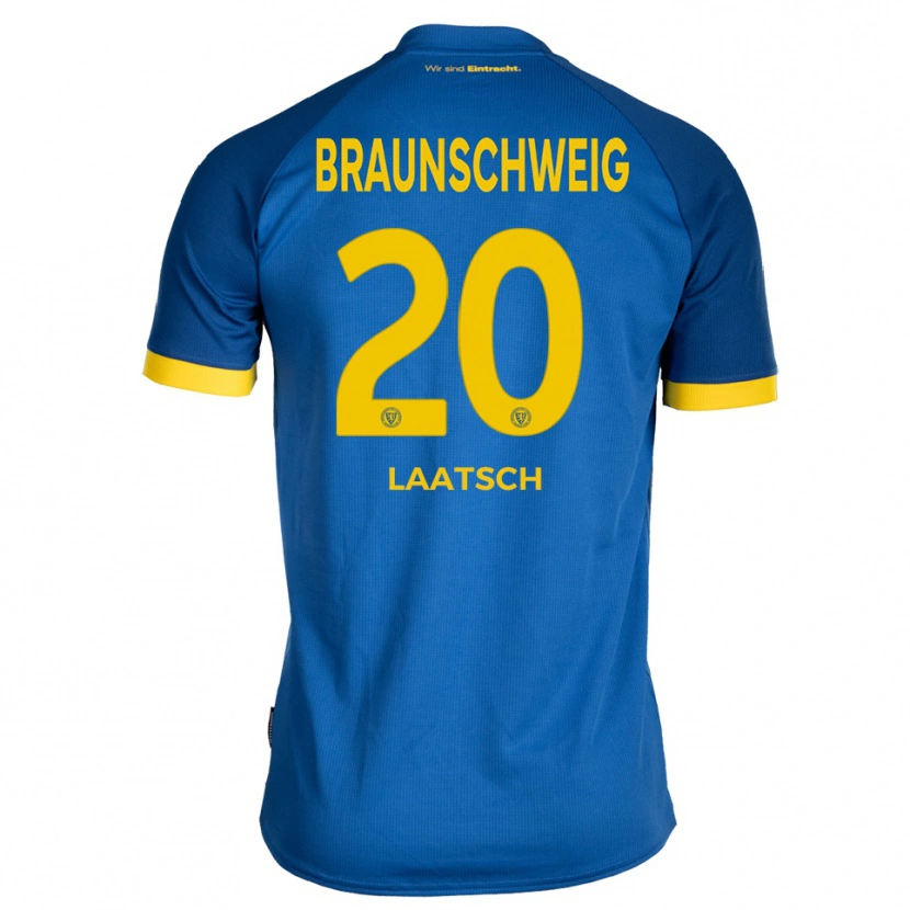 Danxen Kvinnor Leonard Laatsch #20 Kungblå Gul Bortatröja Matchtröjor 2025/26 Tröjor T-Tröja