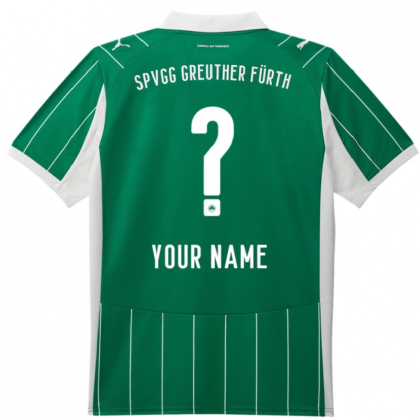 Danxen Kvinnor Ditt Namn #0 Grön Vit Bortatröja Matchtröjor 2025/26 Tröjor T-Tröja