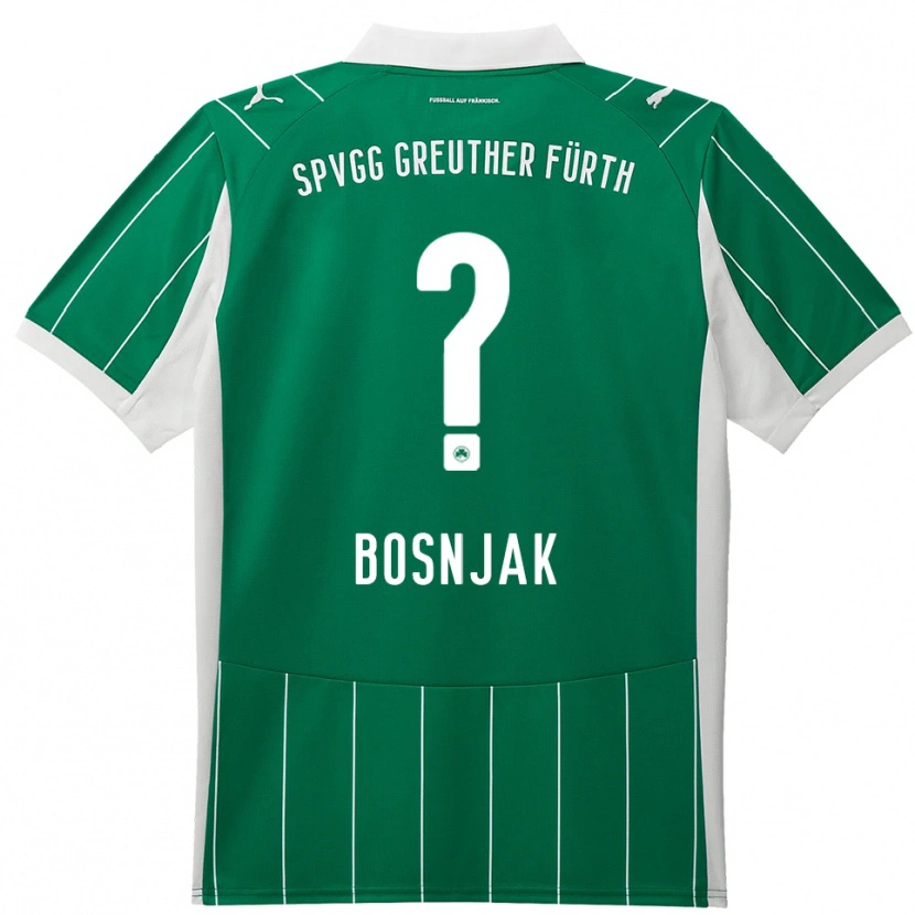 Danxen Kvinnor Petar Bosnjak #0 Grön Vit Bortatröja Matchtröjor 2025/26 Tröjor T-Tröja