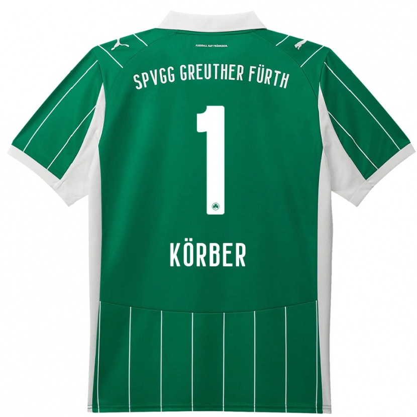 Danxen Kvinnor Nils Körber #1 Grön Vit Bortatröja Matchtröjor 2025/26 Tröjor T-Tröja