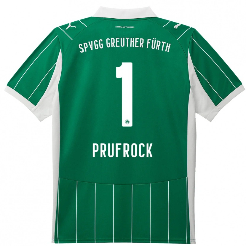 Danxen Kvinnor Silas Prüfrock #1 Grön Vit Bortatröja Matchtröjor 2025/26 Tröjor T-Tröja