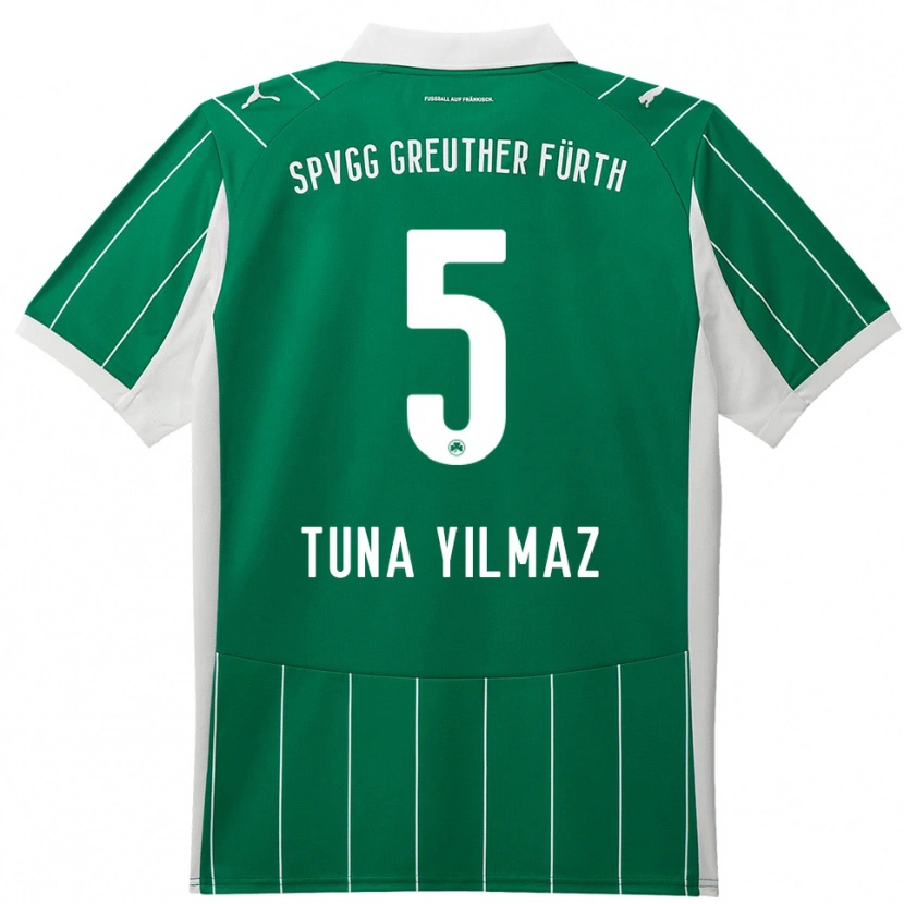 Danxen Kvinnor Tuna Yilmaz #5 Grön Vit Bortatröja Matchtröjor 2025/26 Tröjor T-Tröja