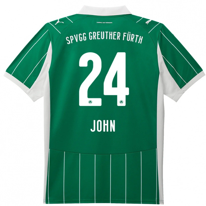 Danxen Kvinnor Marco John #24 Grön Vit Bortatröja Matchtröjor 2025/26 Tröjor T-Tröja