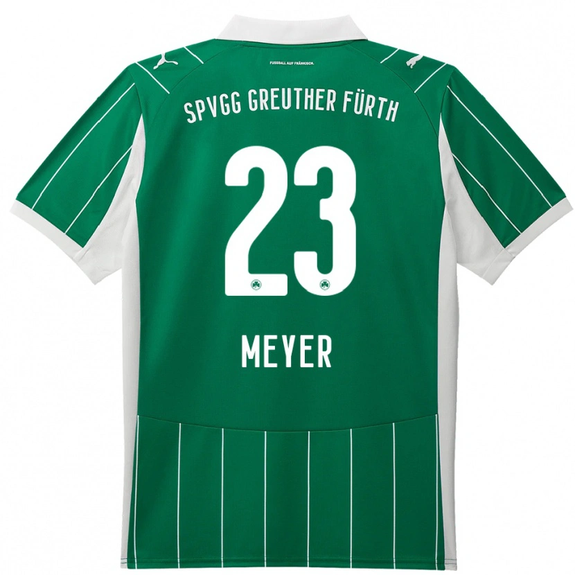 Danxen Kvinnor Max Meyer #23 Grön Vit Bortatröja Matchtröjor 2025/26 Tröjor T-Tröja