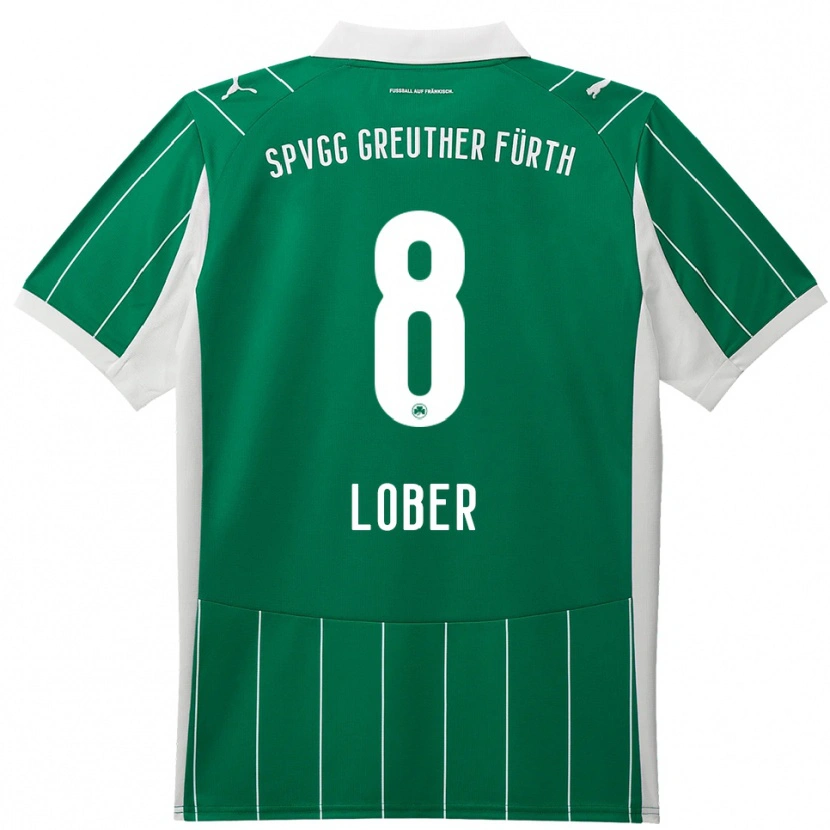 Danxen Kvinnor Jannik Lober #8 Grön Vit Bortatröja Matchtröjor 2025/26 Tröjor T-Tröja