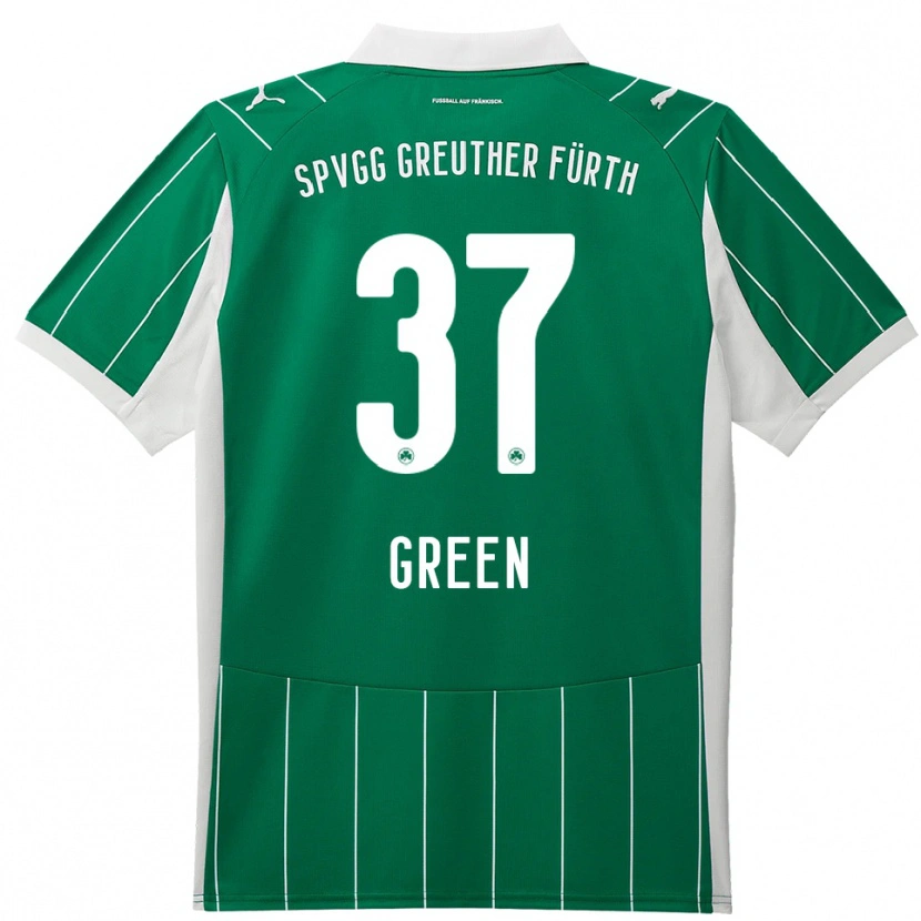 Danxen Kvinnor Julian Green #37 Grön Vit Bortatröja Matchtröjor 2025/26 Tröjor T-Tröja
