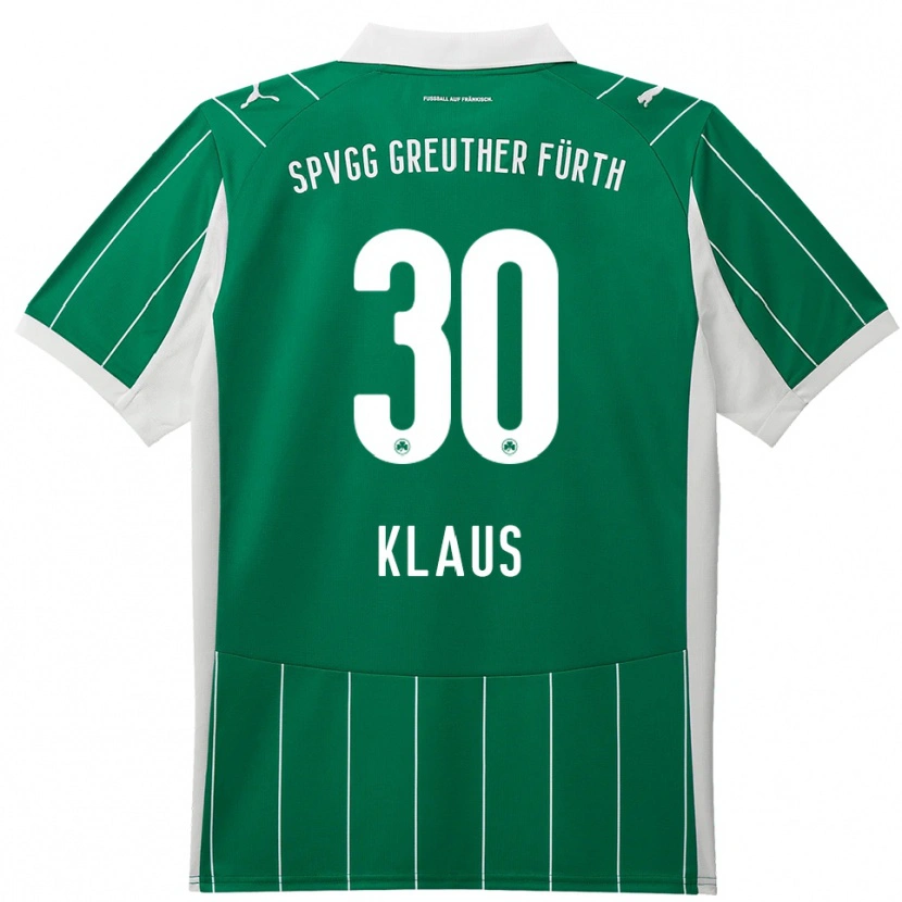 Danxen Kvinnor Felix Klaus #30 Grön Vit Bortatröja Matchtröjor 2025/26 Tröjor T-Tröja