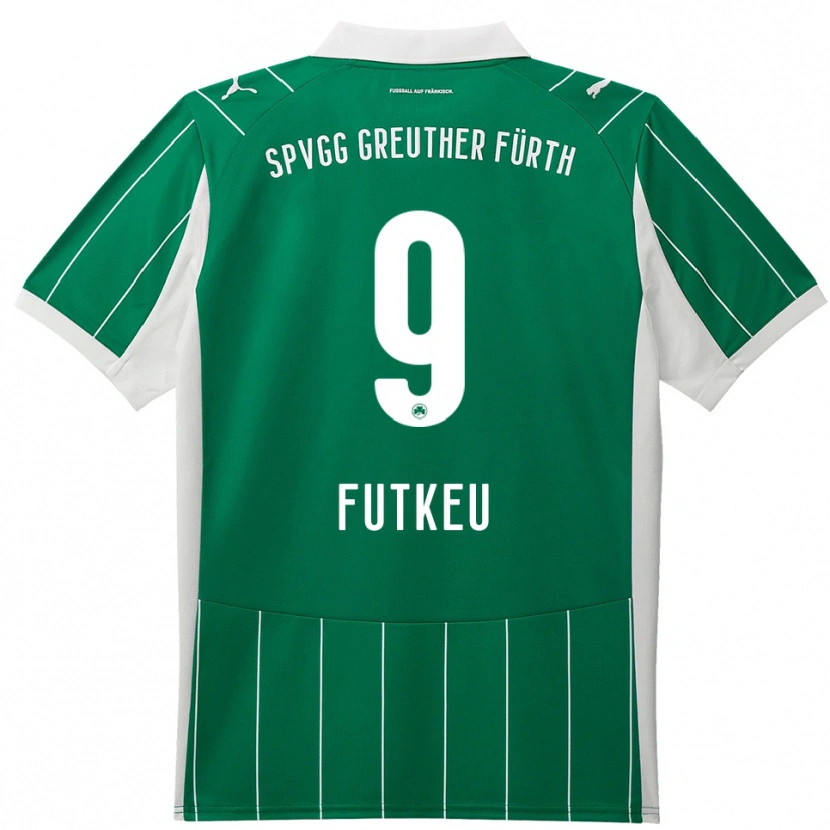 Danxen Kvinnor Noel Futkeu #9 Grön Vit Bortatröja Matchtröjor 2025/26 Tröjor T-Tröja