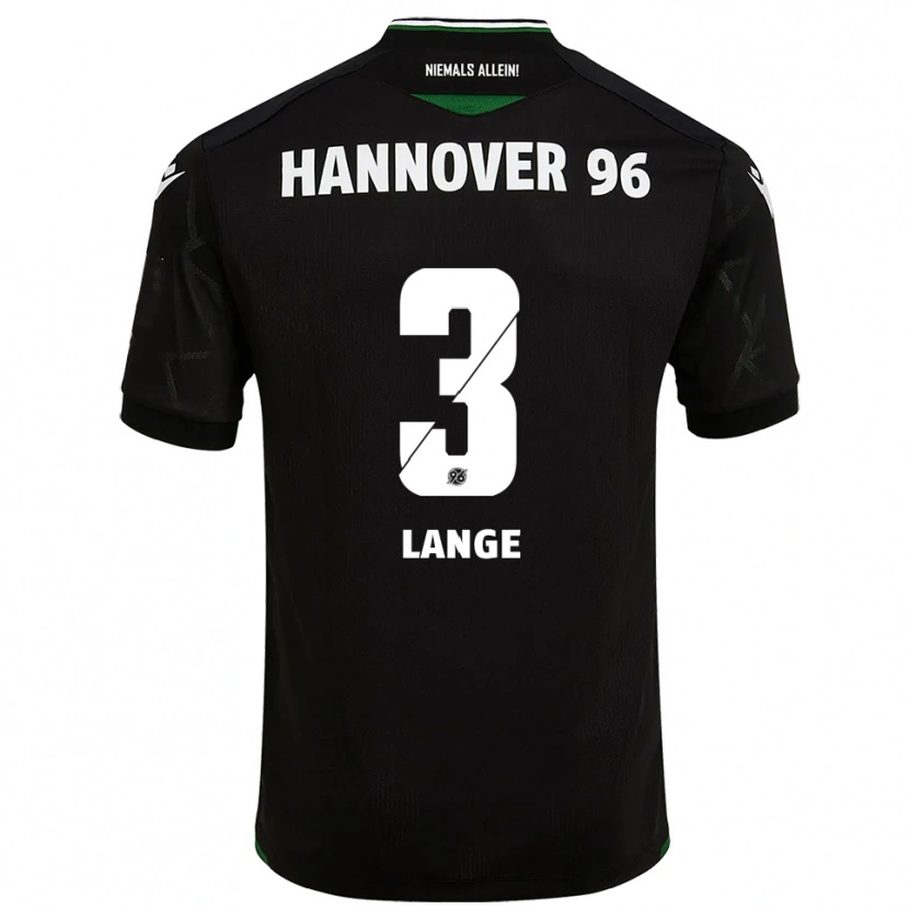 Danxen Kvinnor Maximilian Lange #3 Svart Grön Bortatröja Matchtröjor 2025/26 Tröjor T-Tröja