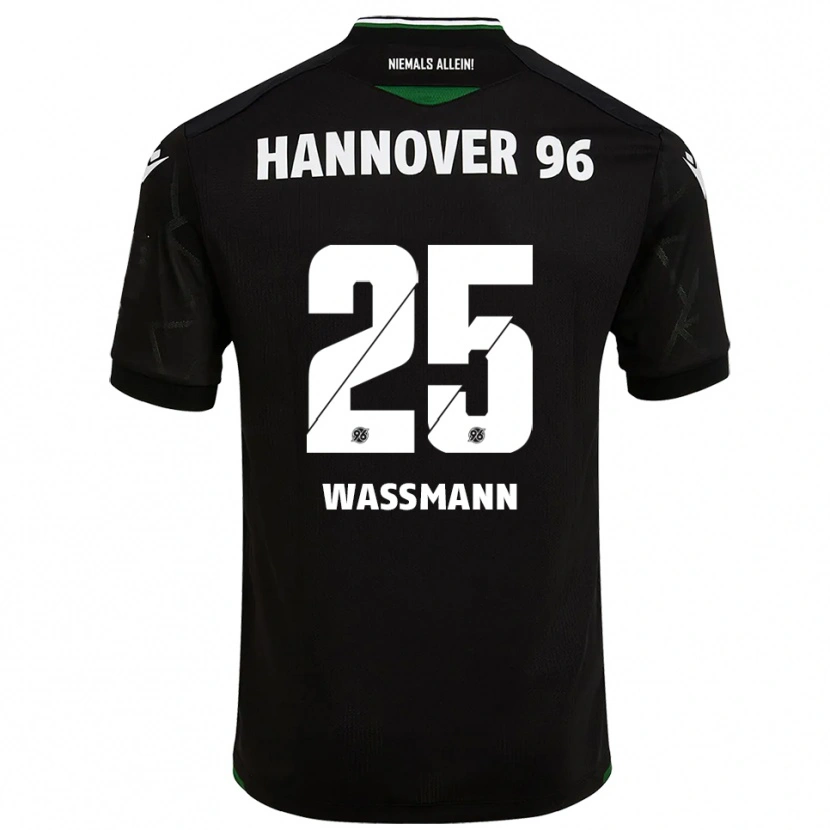 Danxen Kvinnor Isabel Waßmann #25 Svart Grön Bortatröja Matchtröjor 2025/26 Tröjor T-Tröja