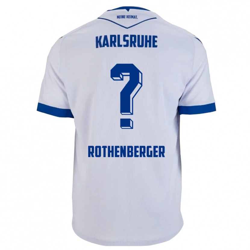 Danxen Kvinnor Paulina Rothenberger #0 Vit Blå Bortatröja Matchtröjor 2025/26 Tröjor T-Tröja
