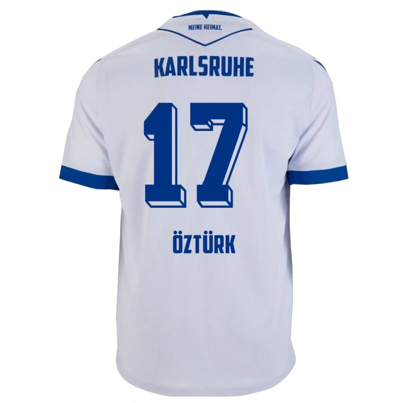 Danxen Kvinnor Eren Öztürk #17 Vit Blå Bortatröja Matchtröjor 2025/26 Tröjor T-Tröja