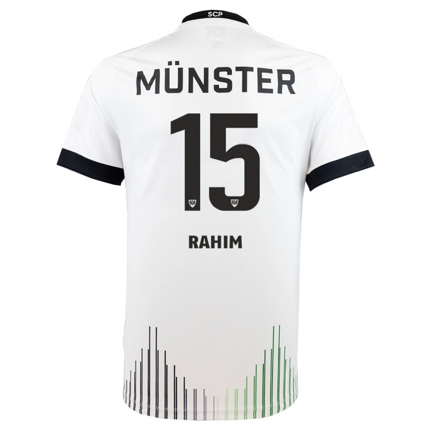 Danxen Kvinnor David Rahim #15 Vit Svart Bortatröja Matchtröjor 2025/26 Tröjor T-Tröja