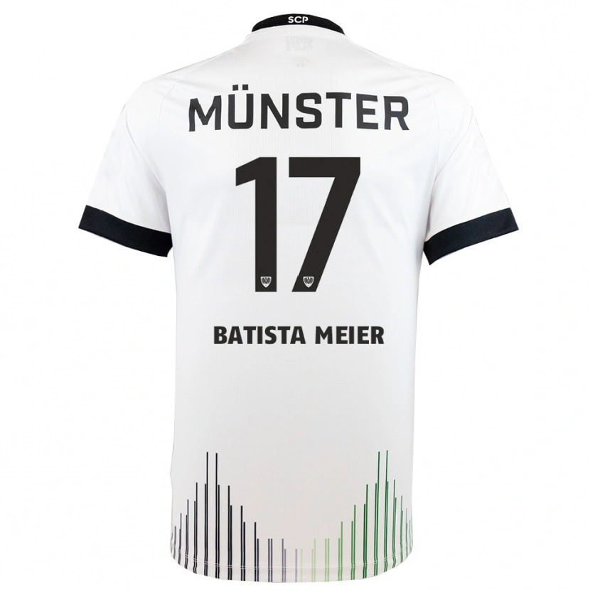 Danxen Kvinnor Oliver Batista Meier #17 Vit Svart Bortatröja Matchtröjor 2025/26 Tröjor T-Tröja