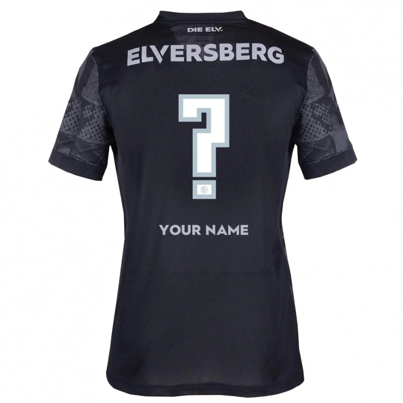 Danxen Kvinnor Ditt Namn #0 Svart Grå Bortatröja Matchtröjor 2025/26 Tröjor T-Tröja
