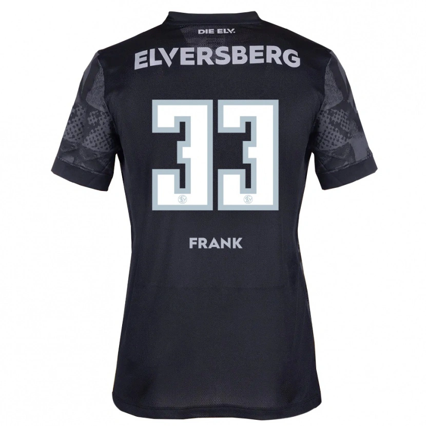 Danxen Kvinnor Ronja Frank #33 Svart Grå Bortatröja Matchtröjor 2025/26 Tröjor T-Tröja
