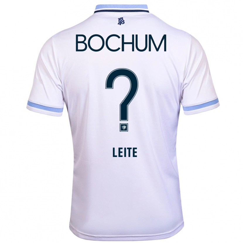 Danxen Kvinnor Ana Leite #0 Vit Himmelsblå Bortatröja Matchtröjor 2025/26 Tröjor T-Tröja