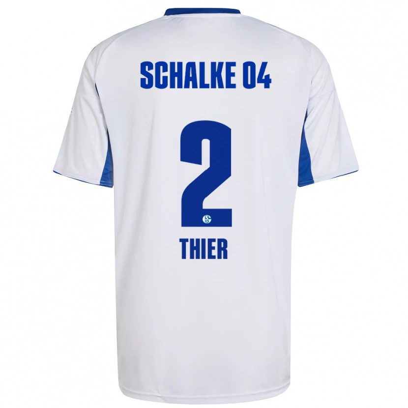 Danxen Kvinnor Silas Thier #2 Vit Blå Bortatröja Matchtröjor 2025/26 Tröjor T-Tröja