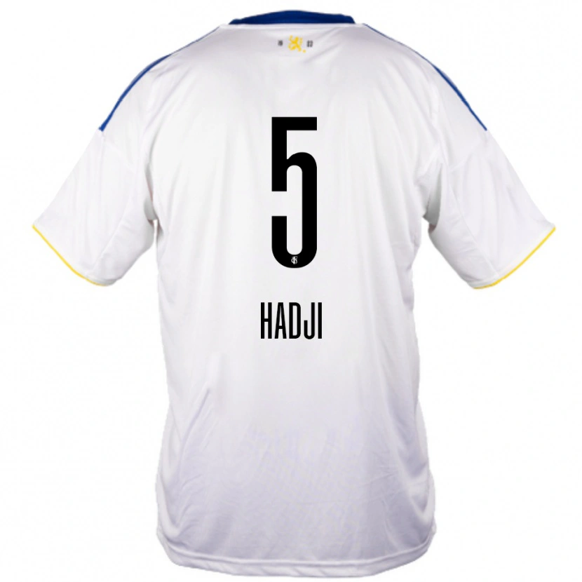 Danxen Kvinnor Wahid Hadji #5 Vit Blå Gul Bortatröja Matchtröjor 2025/26 Tröjor T-Tröja