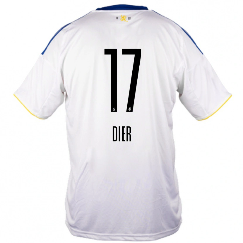 Danxen Kvinnor Lucas Dier #17 Vit Blå Gul Bortatröja Matchtröjor 2025/26 Tröjor T-Tröja