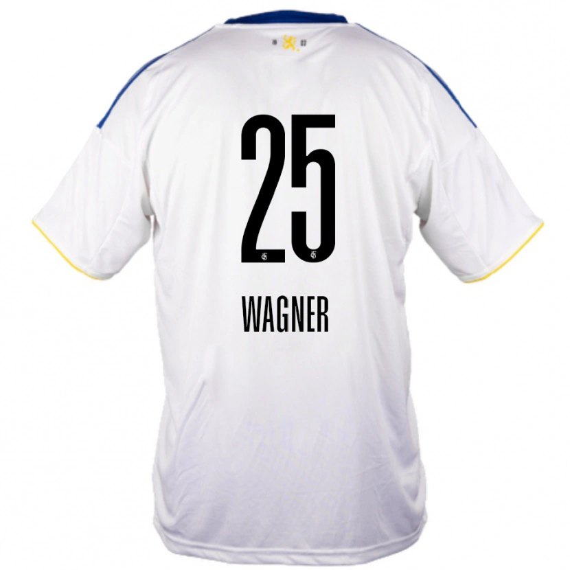 Danxen Kvinnor Allison Wagner #25 Vit Blå Gul Bortatröja Matchtröjor 2025/26 Tröjor T-Tröja
