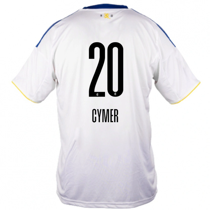Danxen Kvinnor Ricco Cymer #20 Vit Blå Gul Bortatröja Matchtröjor 2025/26 Tröjor T-Tröja