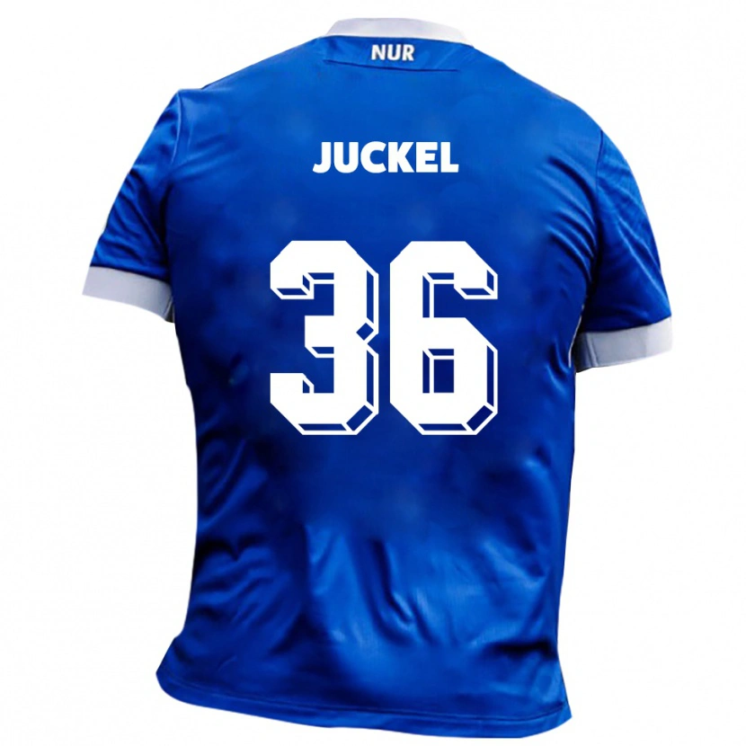 Danxen Kvinnor Janis Juckel #36 Blå Vit Bortatröja Matchtröjor 2025/26 Tröjor T-Tröja