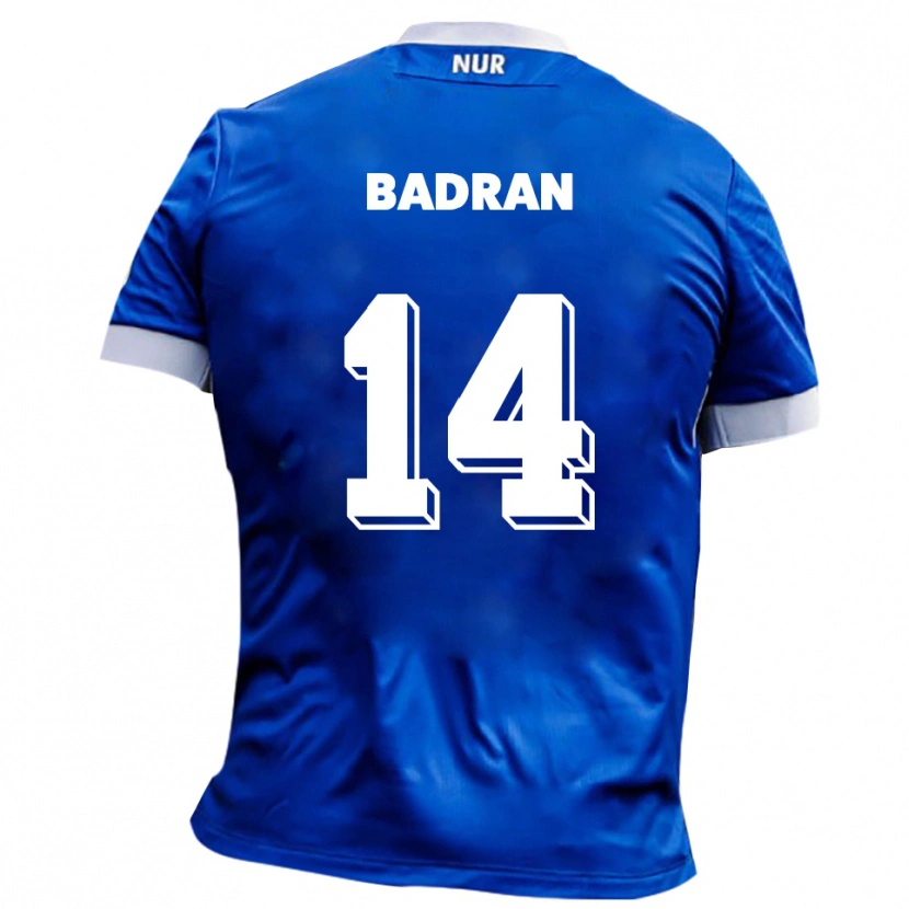Danxen Kvinnor Ahmad Badran #14 Blå Vit Bortatröja Matchtröjor 2025/26 Tröjor T-Tröja