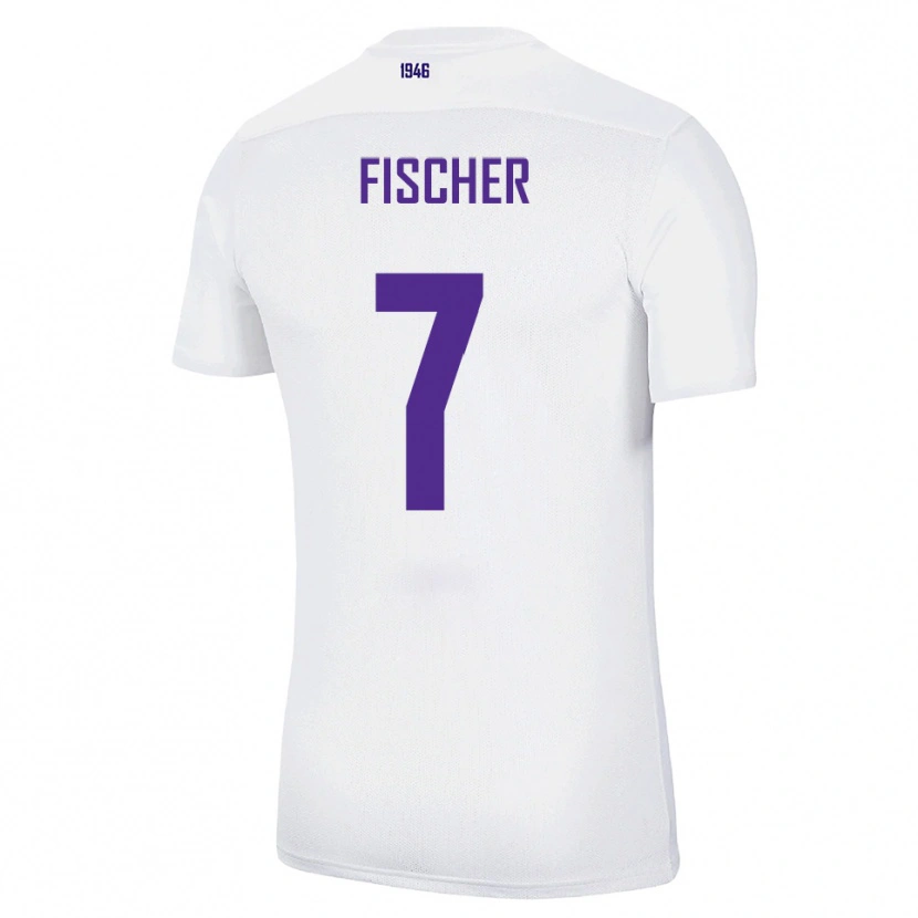 Danxen Kvinnor Franz Fischer #7 Vit Grön Bortatröja Matchtröjor 2025/26 Tröjor T-Tröja