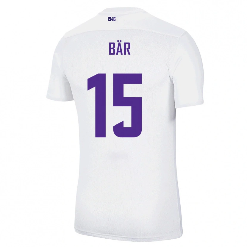 Danxen Kvinnor Marcel Bär #15 Vit Grön Bortatröja Matchtröjor 2025/26 Tröjor T-Tröja