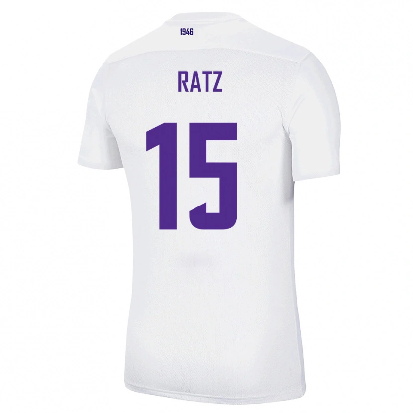 Danxen Kvinnor Hermann Ratz #15 Vit Grön Bortatröja Matchtröjor 2025/26 Tröjor T-Tröja