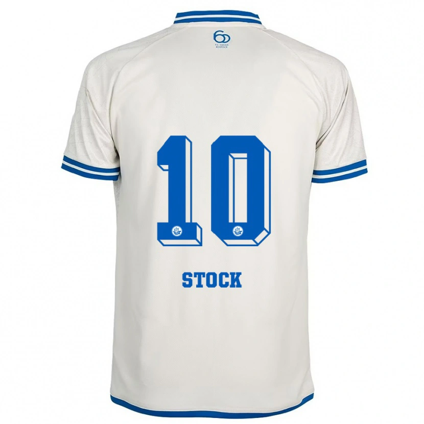 Danxen Kvinnor Paul Stock #10 Vit Blå Bortatröja Matchtröjor 2025/26 Tröjor T-Tröja
