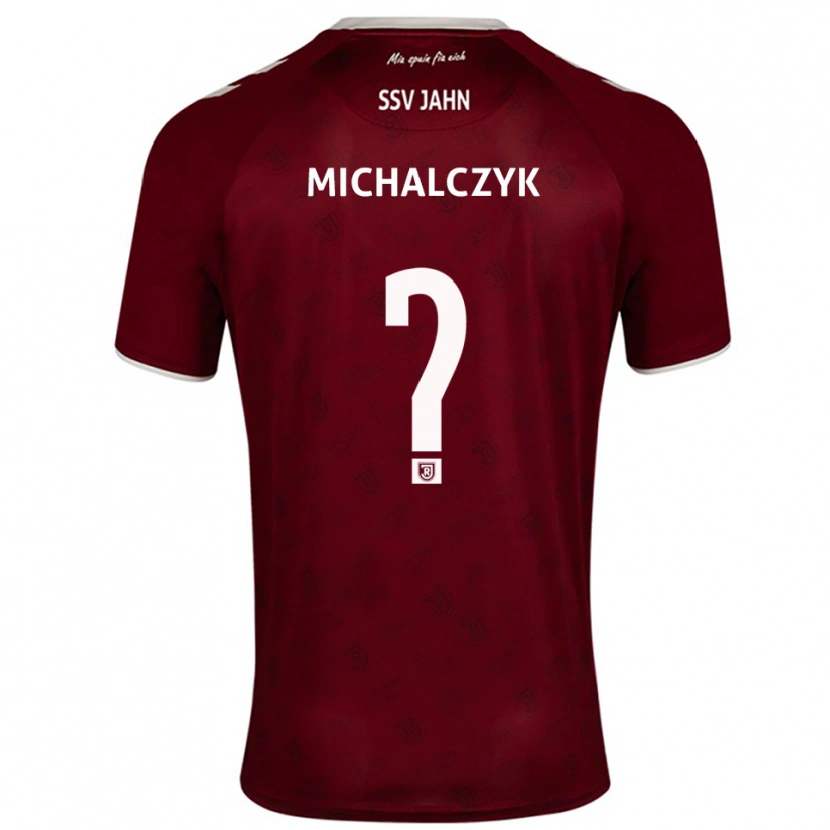 Danxen Kvinnor Fabian Michalczyk #0 Vinröd Vit Bortatröja Matchtröjor 2025/26 Tröjor T-Tröja