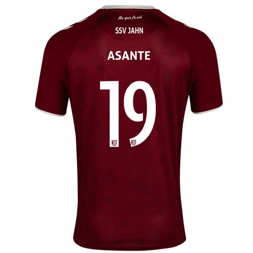 Danxen Kvinnor Davis Asante #19 Vinröd Vit Bortatröja Matchtröjor 2025/26 Tröjor T-Tröja