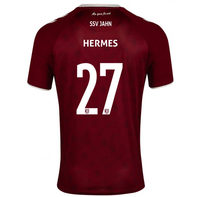 Danxen Kvinnor Lucas Hermes #27 Vinröd Vit Bortatröja Matchtröjor 2025/26 Tröjor T-Tröja