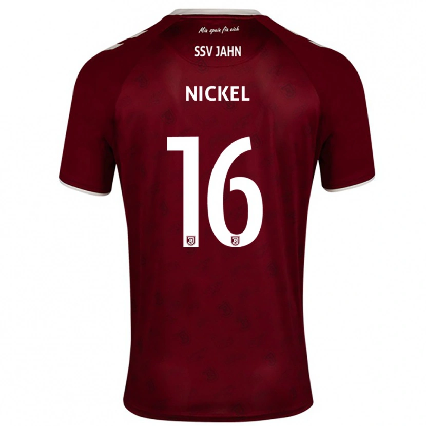 Danxen Kvinnor Marlon Nickel #16 Vinröd Vit Bortatröja Matchtröjor 2025/26 Tröjor T-Tröja