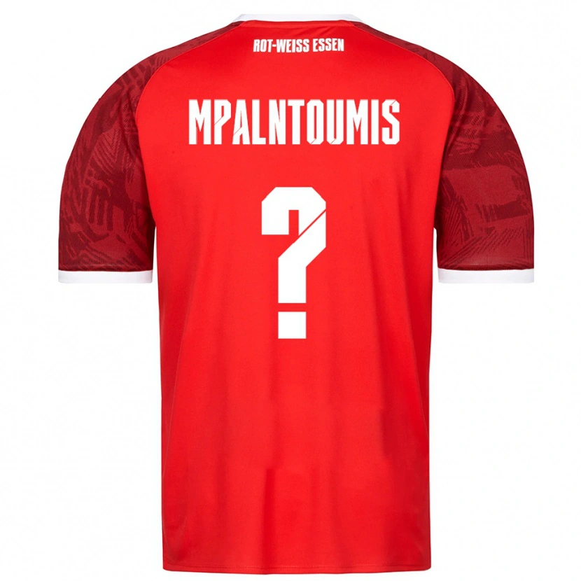 Danxen Kvinnor Ilias Mpalntoumis #0 Röd Vinröd Vit Bortatröja Matchtröjor 2025/26 Tröjor T-Tröja