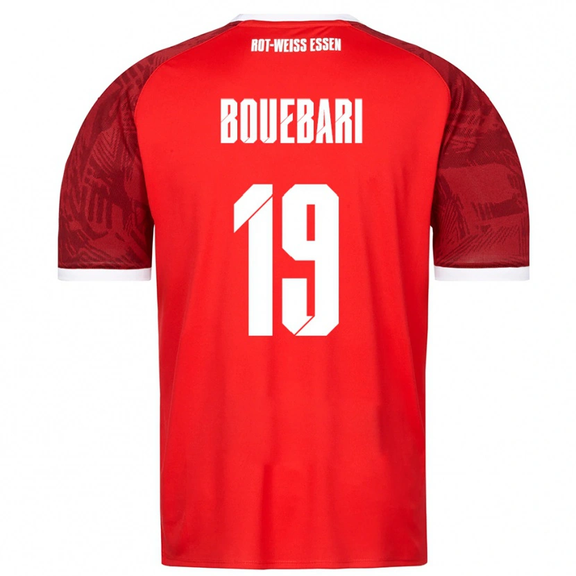 Danxen Kvinnor Franci Bouebari #19 Röd Vinröd Vit Bortatröja Matchtröjor 2025/26 Tröjor T-Tröja