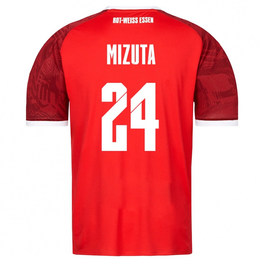 Danxen Kvinnor Kaito Mizuta #24 Röd Vinröd Vit Bortatröja Matchtröjor 2025/26 Tröjor T-Tröja
